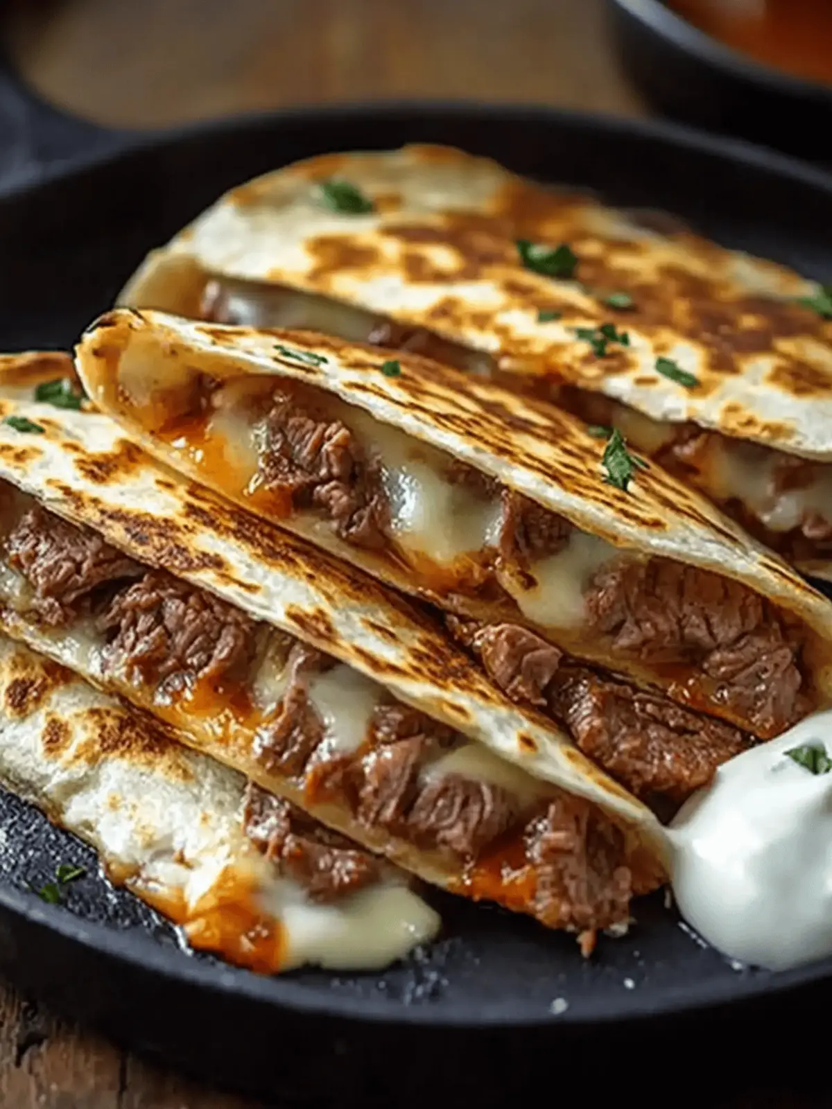Mouthwatering Steak & Cheese Quesadillas for Cozy Evenings