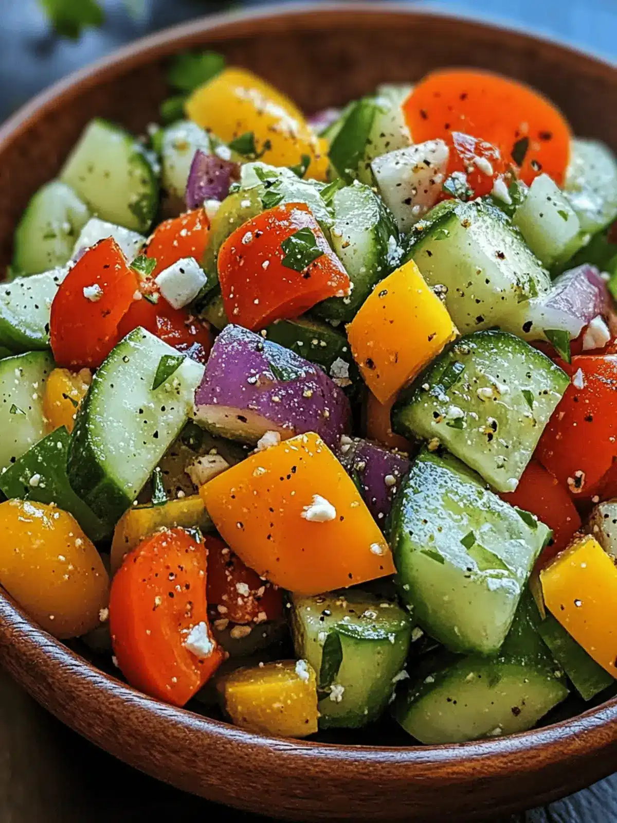 Crisp Cucumber and Sweet Pepper Salad for Ultimate Refreshment