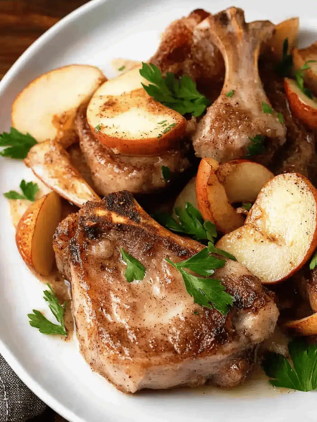 Slow Cooker Apple Cinnamon Pork Chops