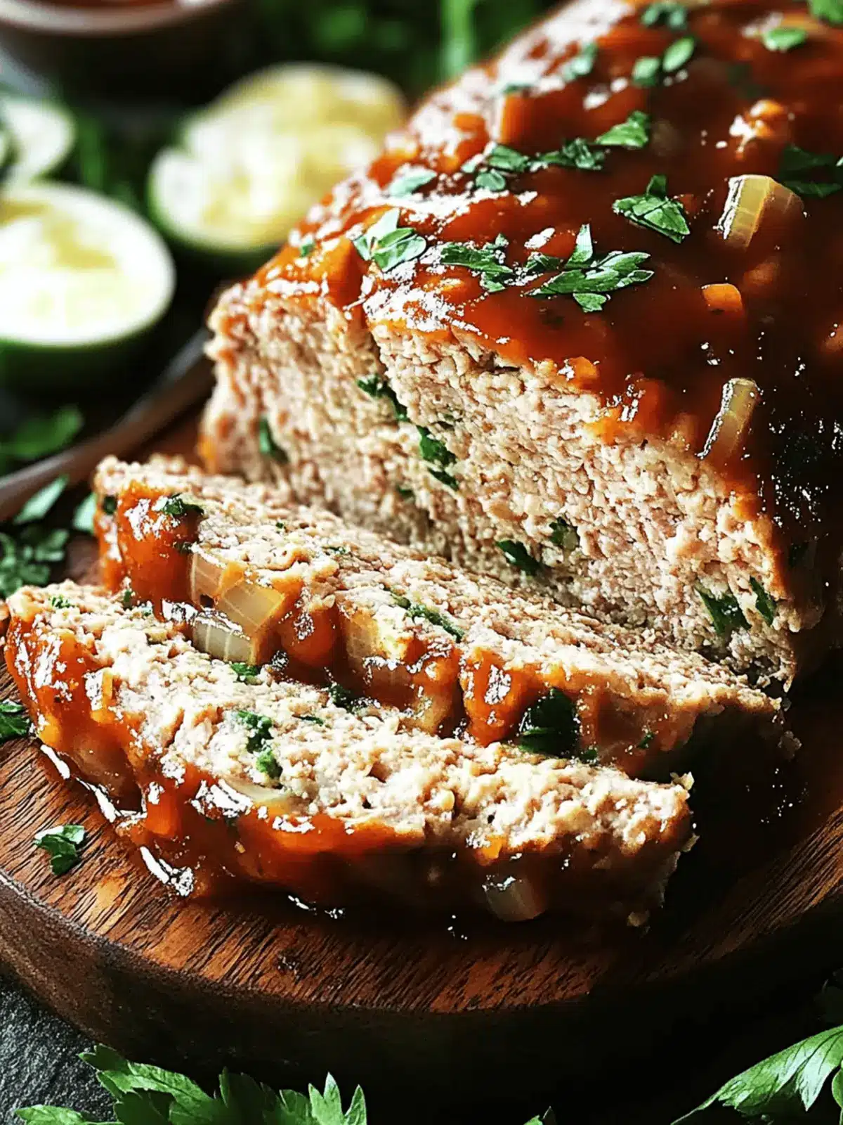 Garlic Herb Turkey Meatloaf