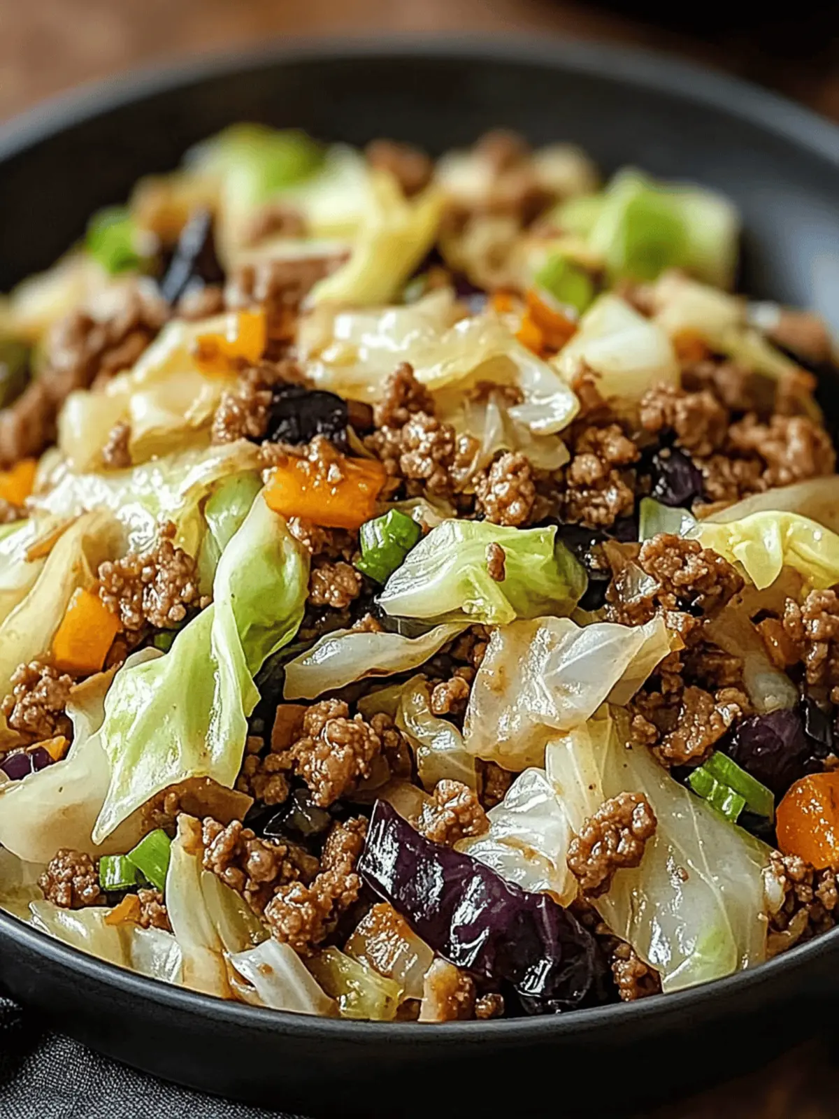 Savory Chinese Ground Beef and Cabbage Stir-Fry in 25 Minutes