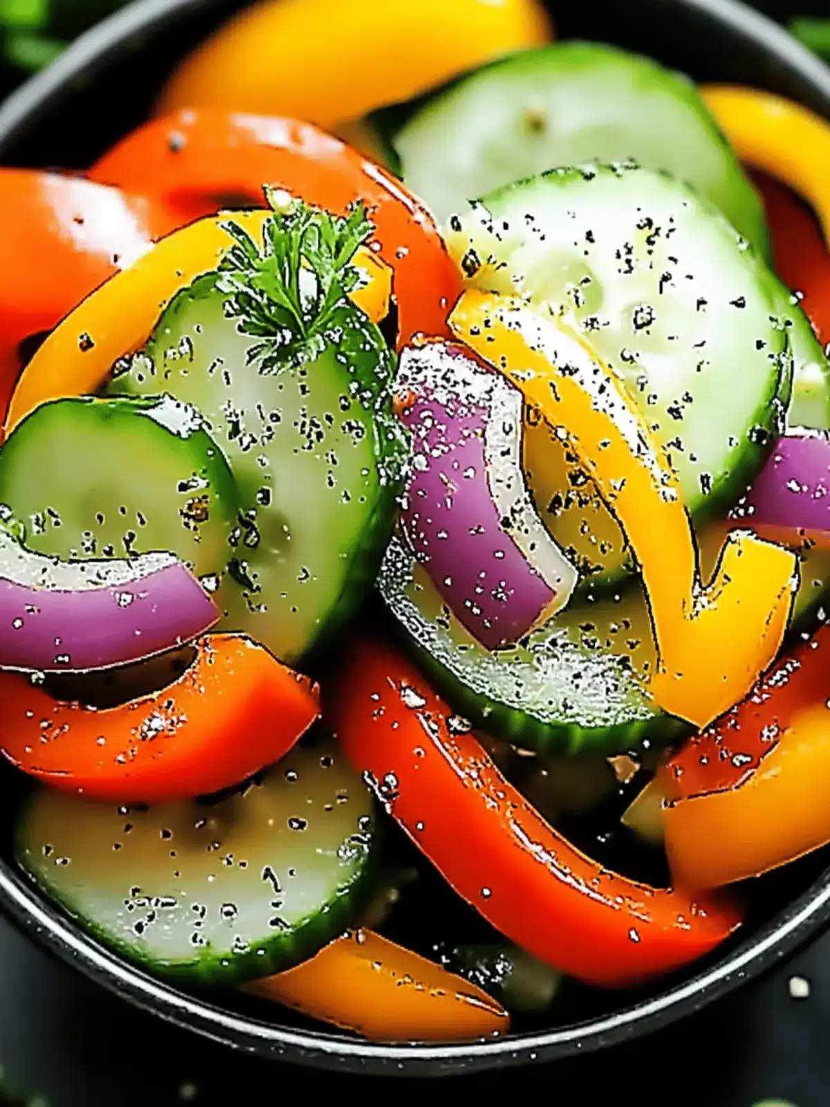 Cucumber Sweet Pepper Salad