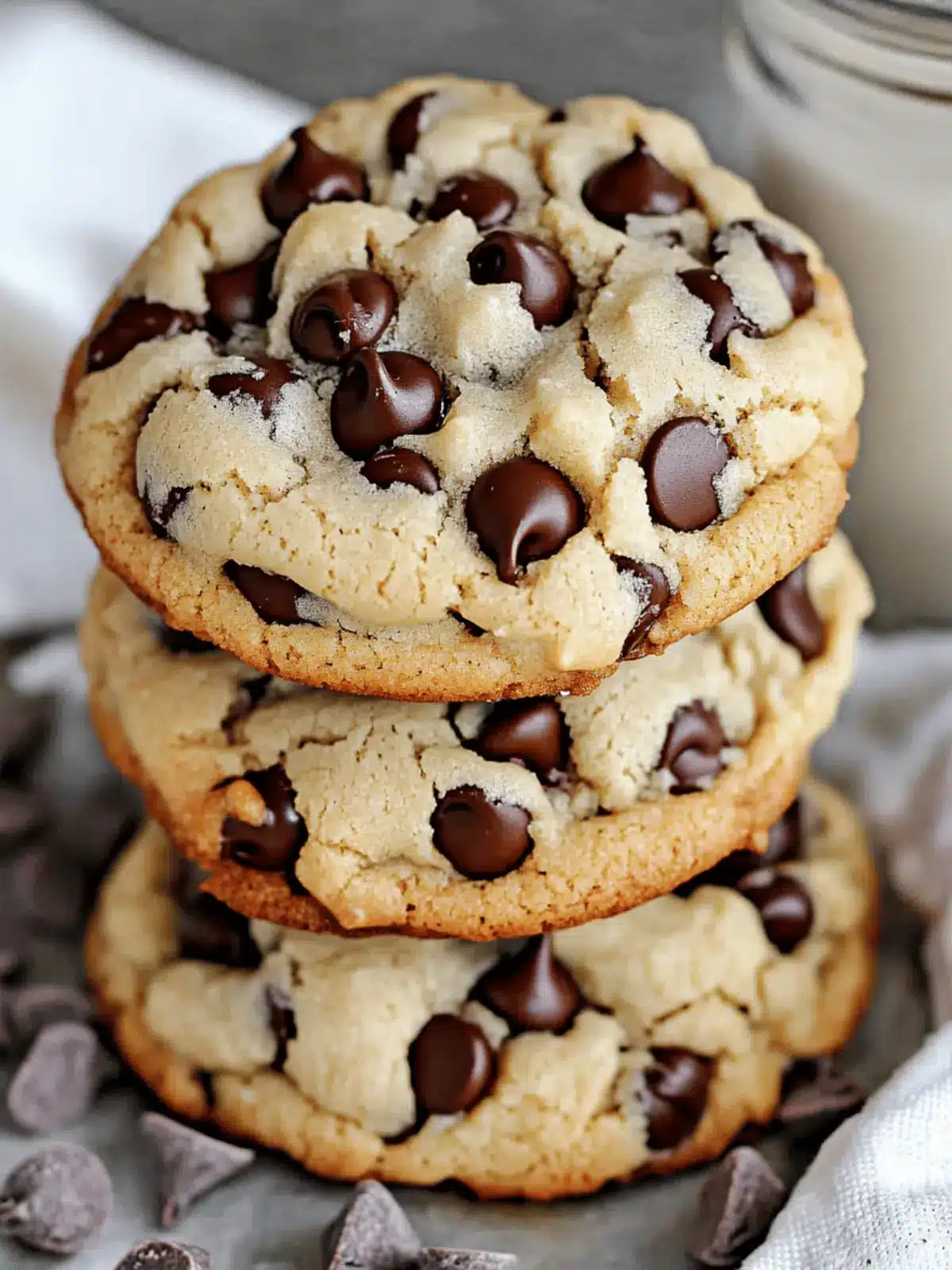 Thick Chocolate Chip Cookies