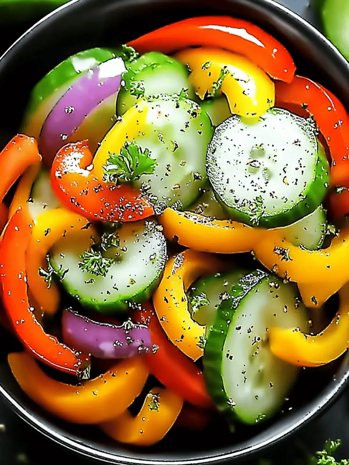 Cucumber Sweet Pepper Salad for a Zesty Summer Refresh