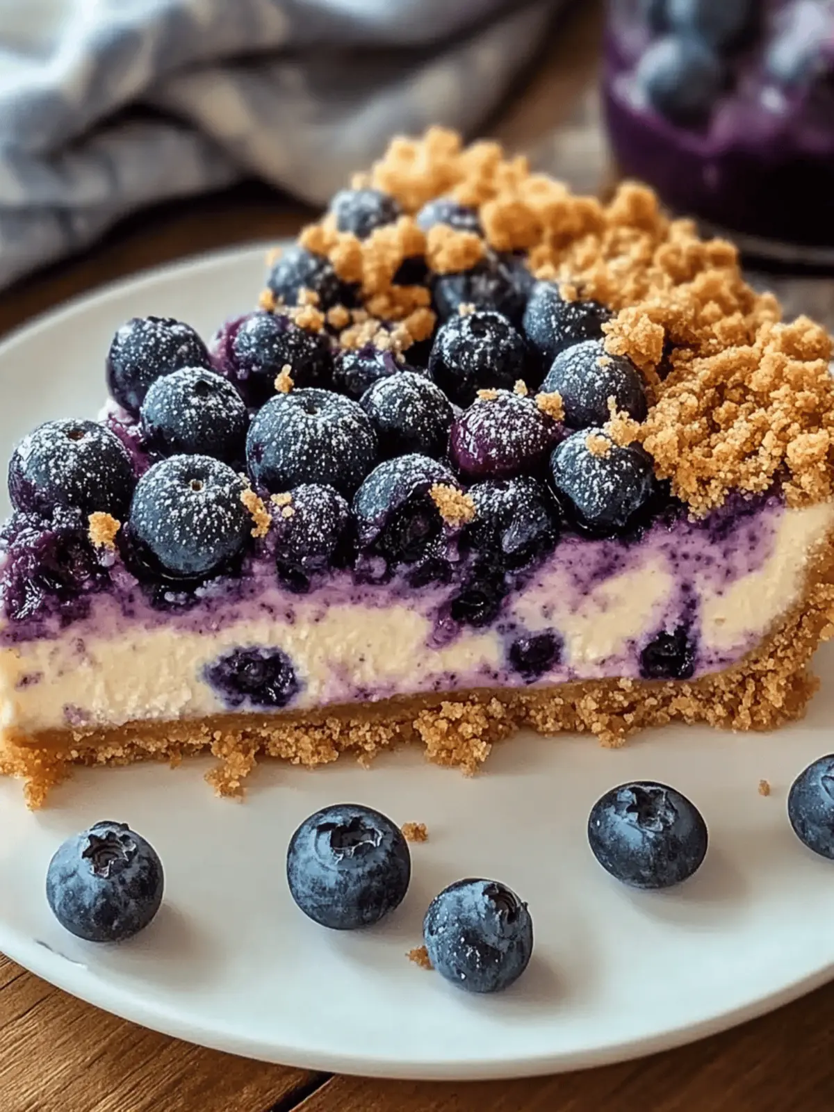 Blueberry Crumble Cheesecake