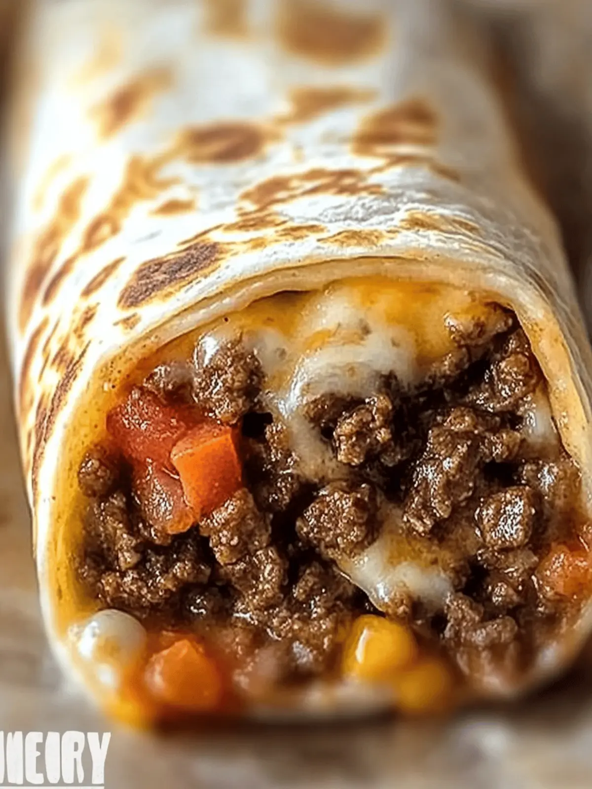 Beefy Melt Burrito