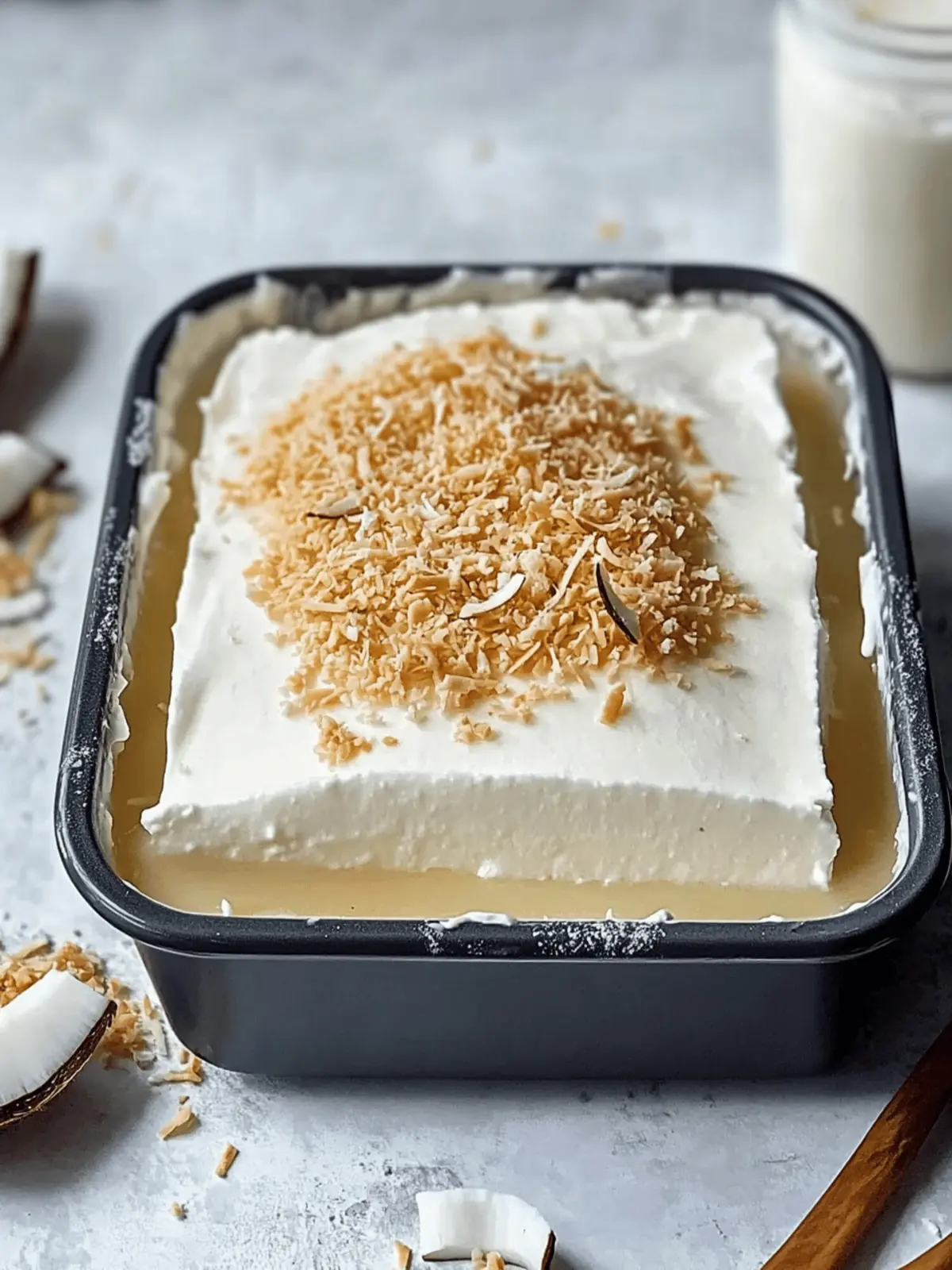 Coconut Cream Lush: Your No-Bake Tropical Dream Dessert