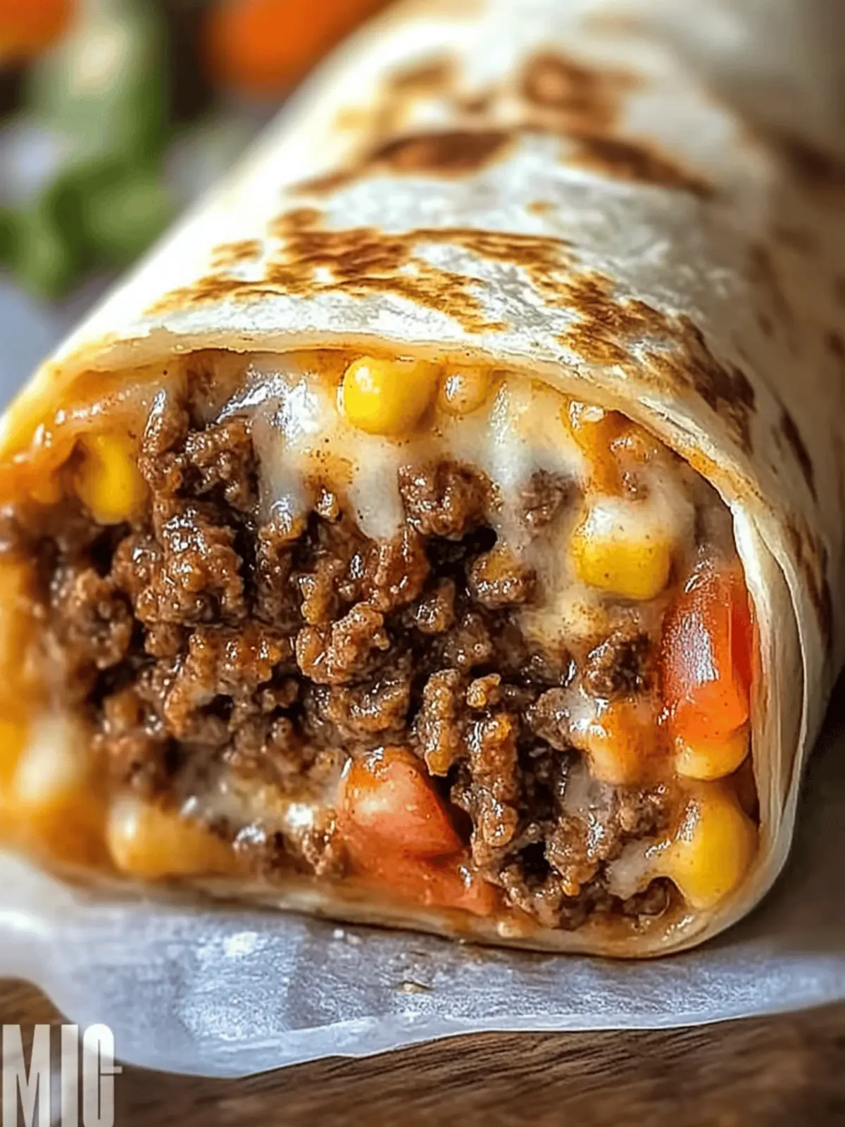 Beefy Melt Burrito
