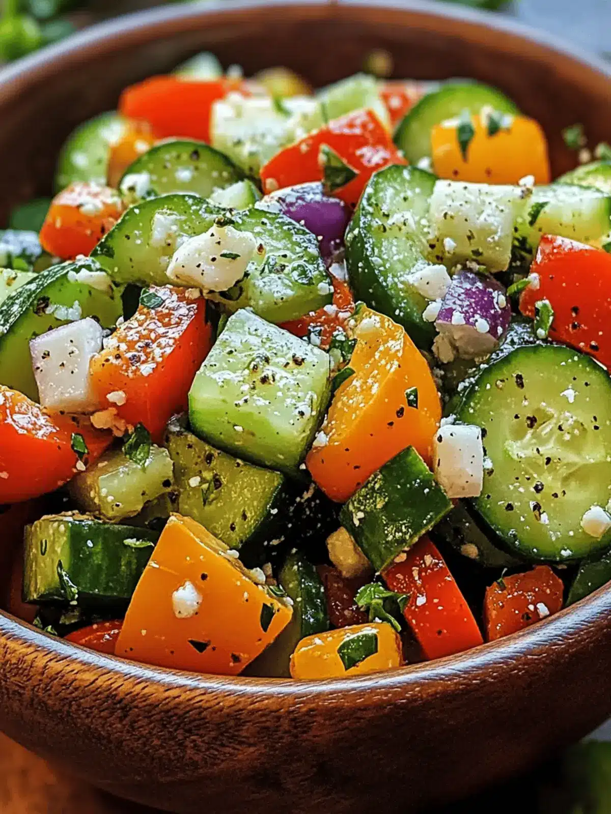 Crisp Cucumber and Sweet Pepper Salad for Ultimate Refreshment
