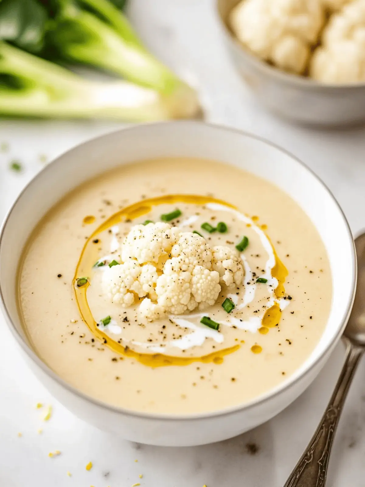 Velvety Keto Cauliflower Soup with Cream Cheese Delight 5 Keto Cauliflower Soup with Cream Cheese