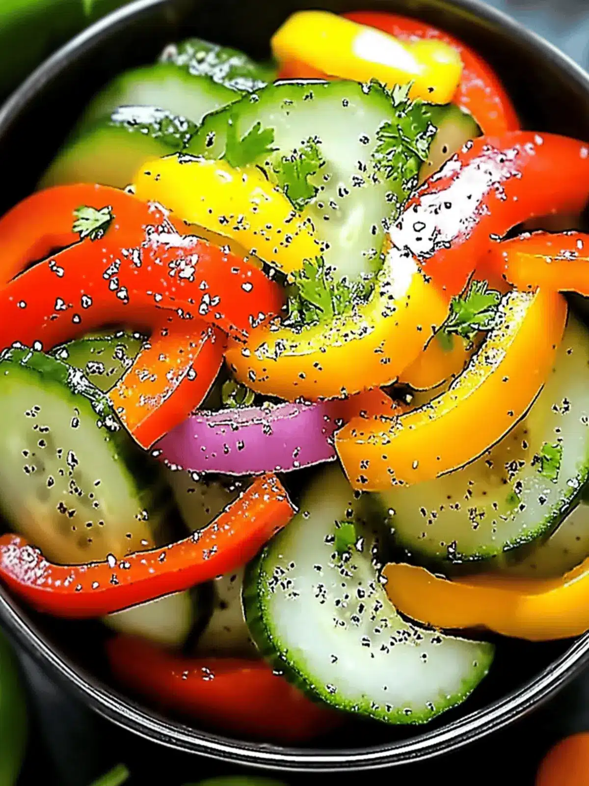 Cucumber Sweet Pepper Salad for a Zesty Summer Refresh