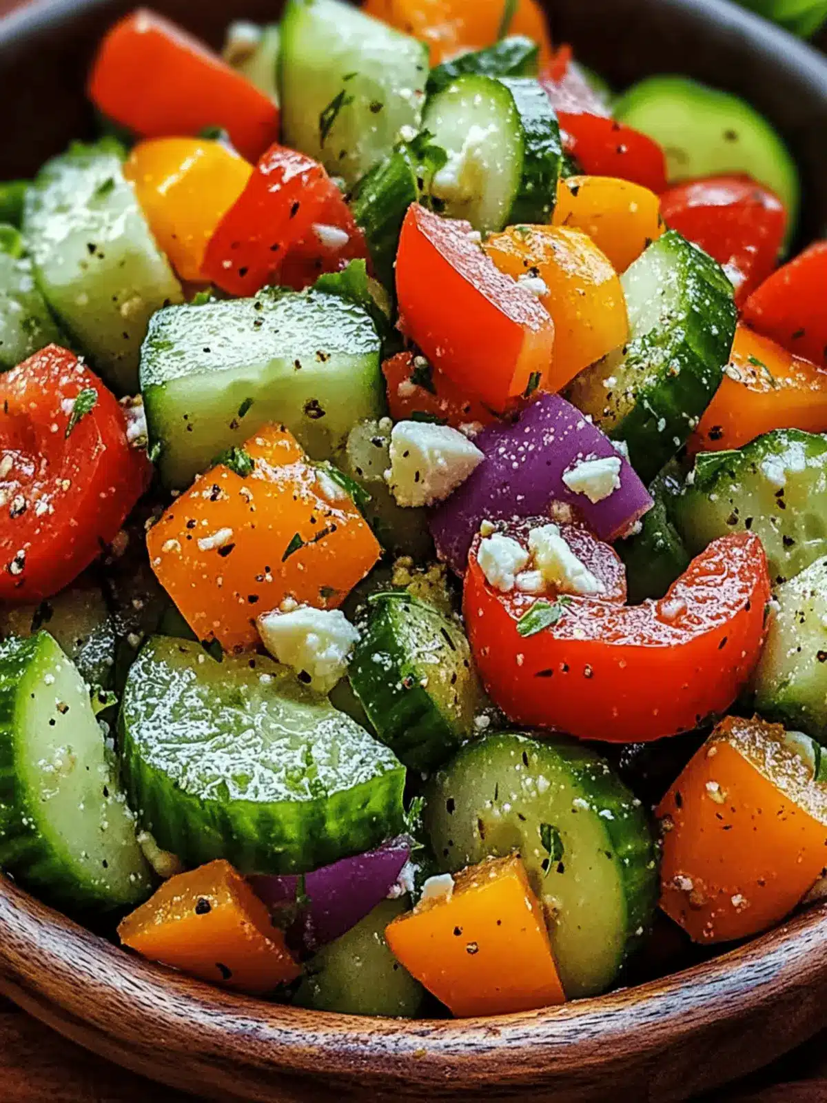 Crisp Cucumber and Sweet Pepper Salad for Ultimate Refreshment