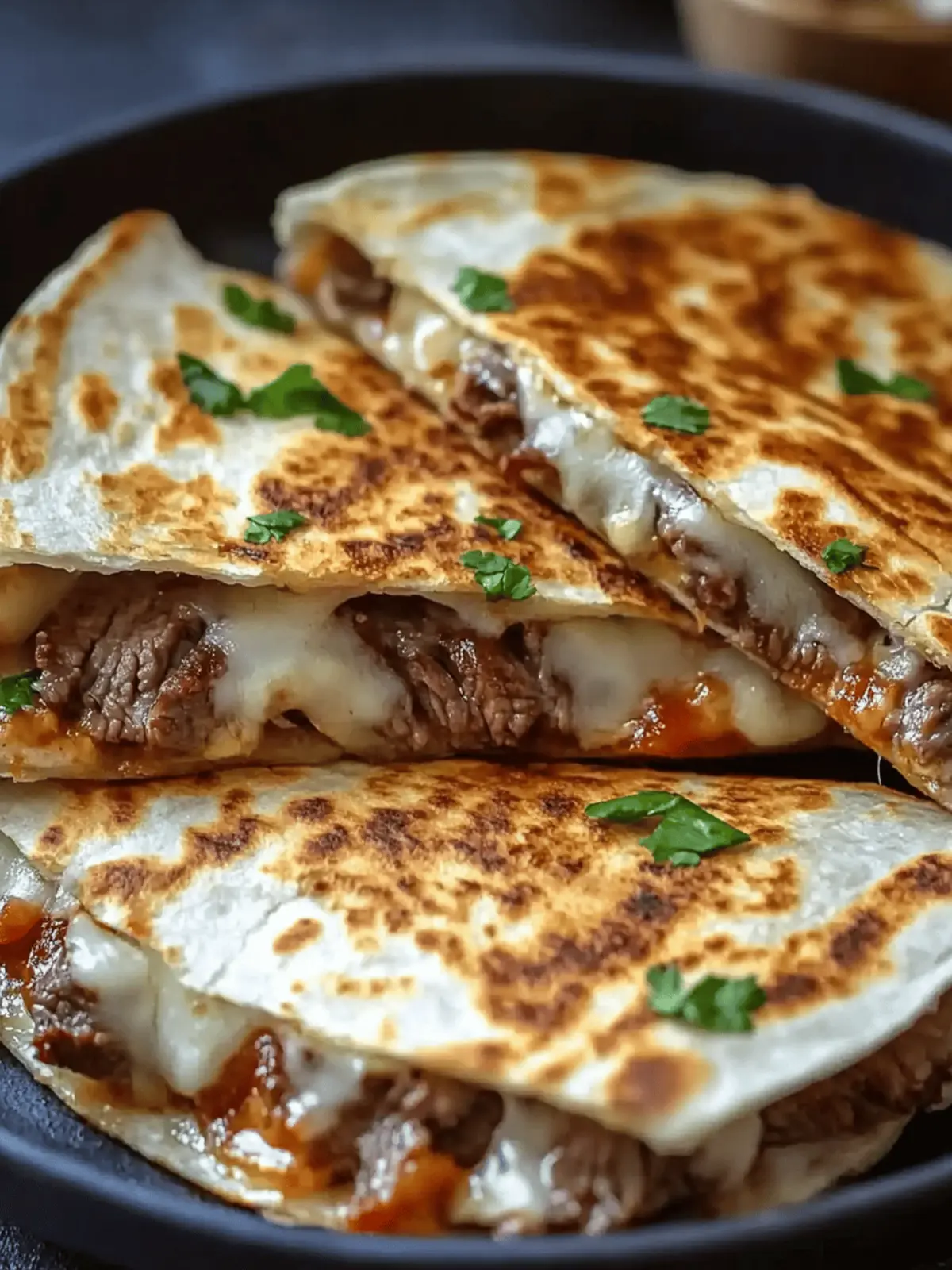 Mouthwatering Steak & Cheese Quesadillas for Cozy Evenings