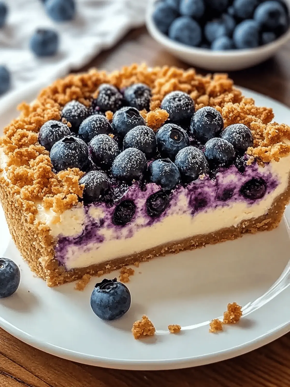 Delicious Blueberry Crumble Cheesecake You Can't Resist 5 Blueberry Crumble Cheesecake