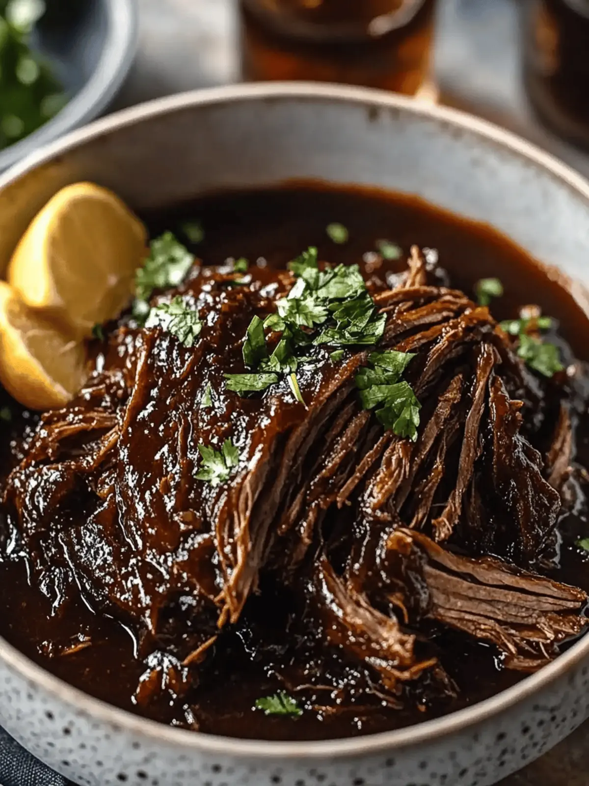 Caramelized Pulled Beef Brisket