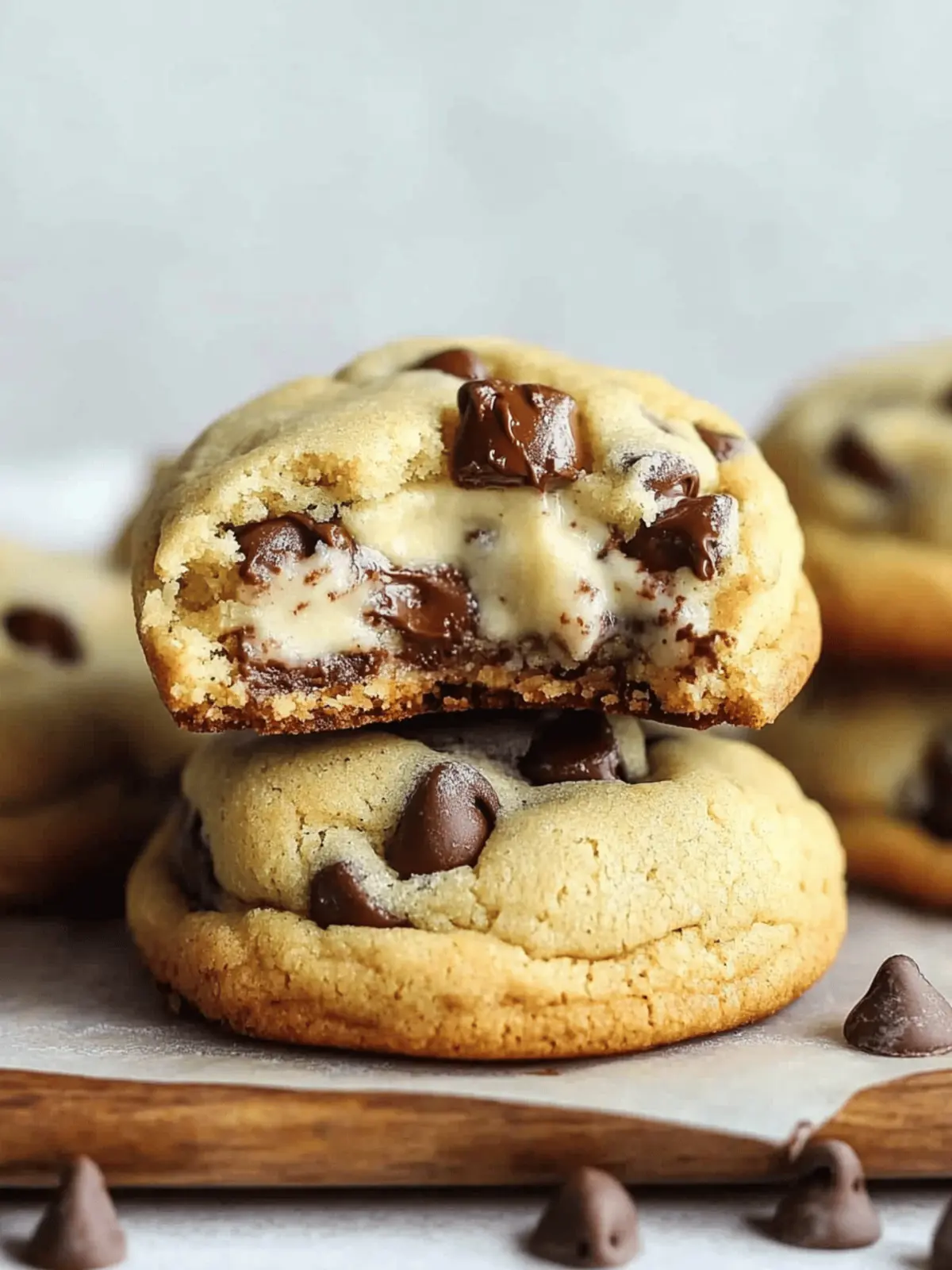 Cheesecake Stuffed Chocolate Chip Cookies