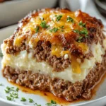 Meatloaf with Mashed Potatoes and Cheese Recipe