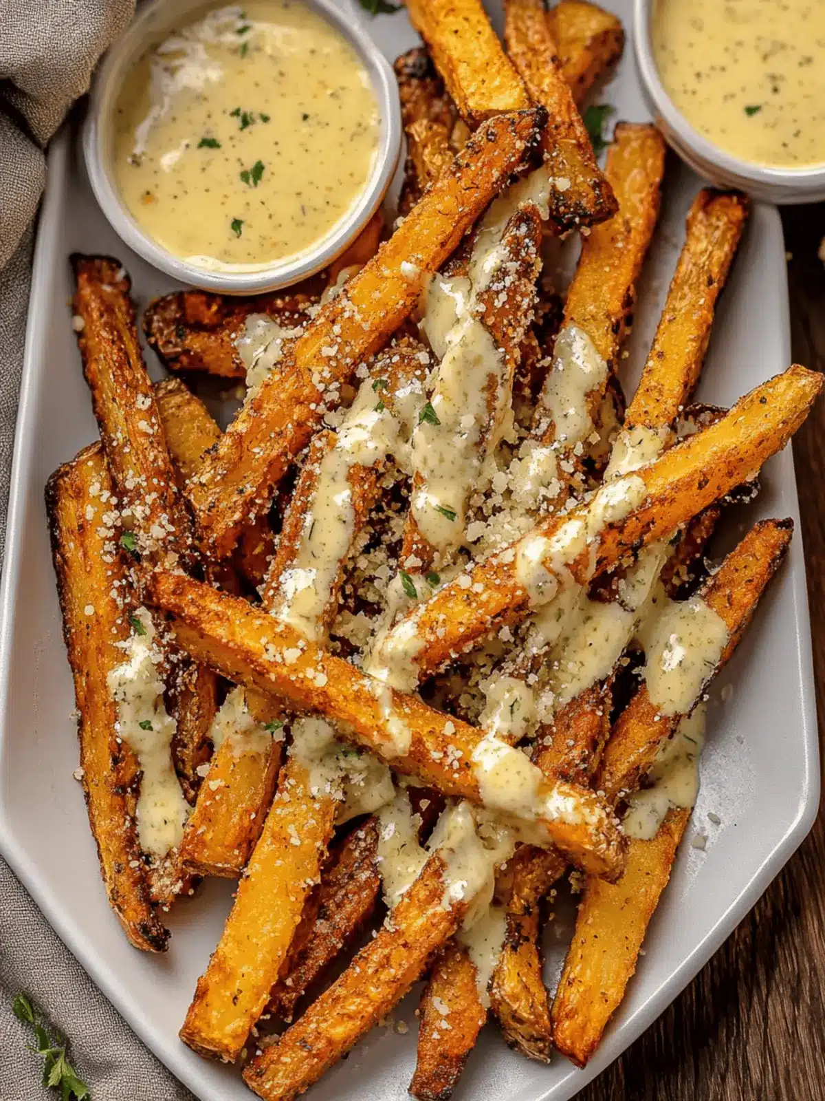 Air Fryer Garlic Parmesan French Fries