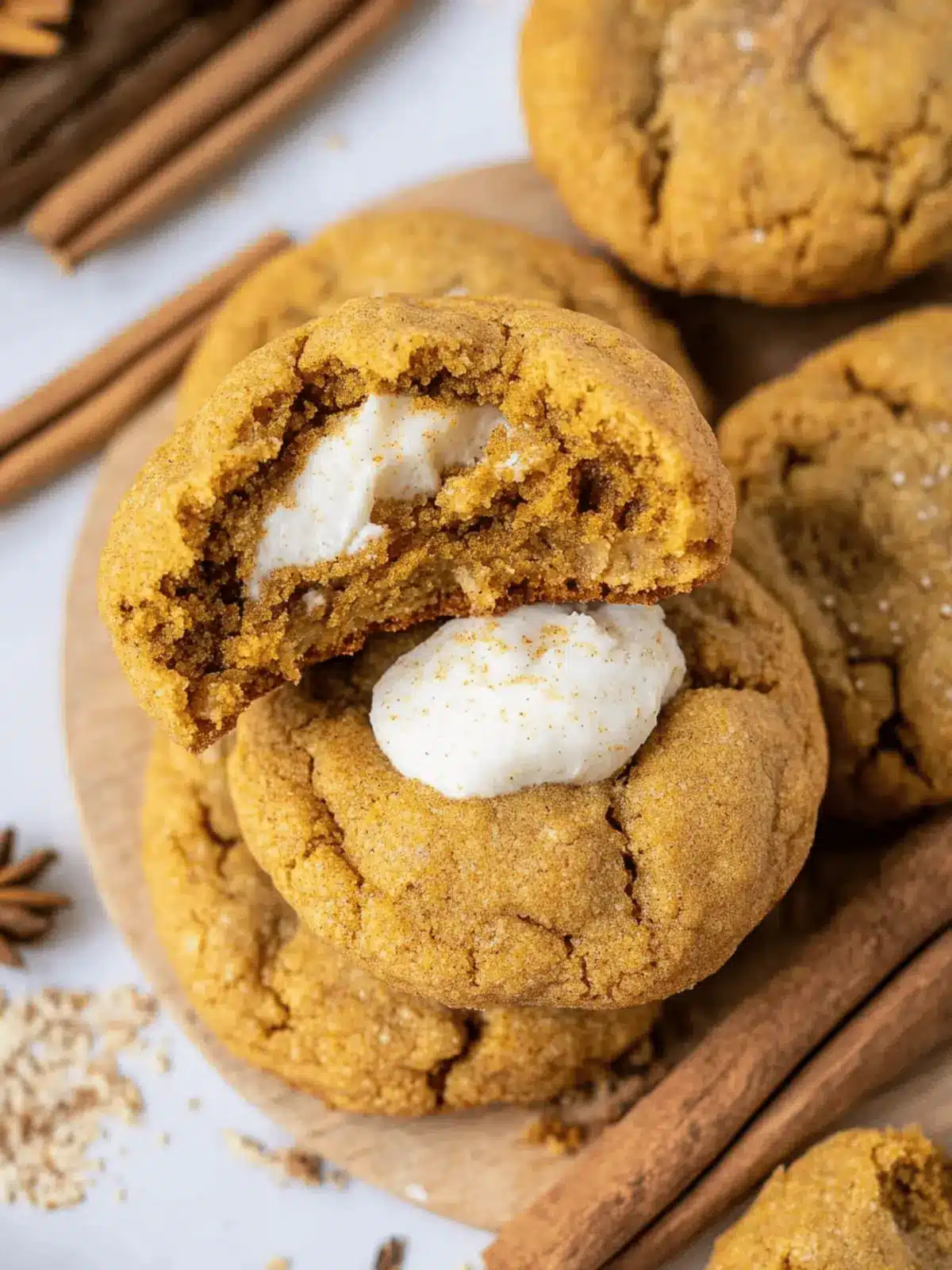 Chewy Pumpkin Cheesecake Cookies