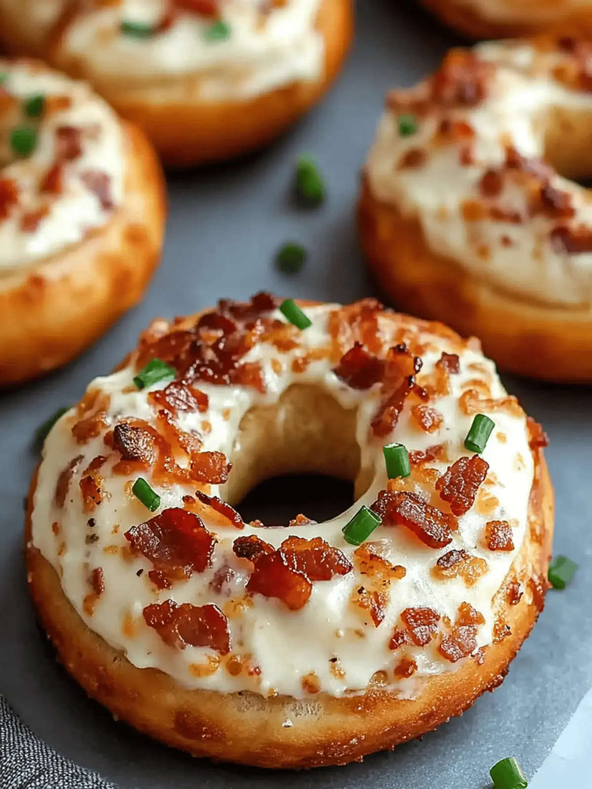 Zesty Bacon Cream Cheese Bagels
