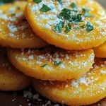 Crispy Parmesan Polenta Rounds