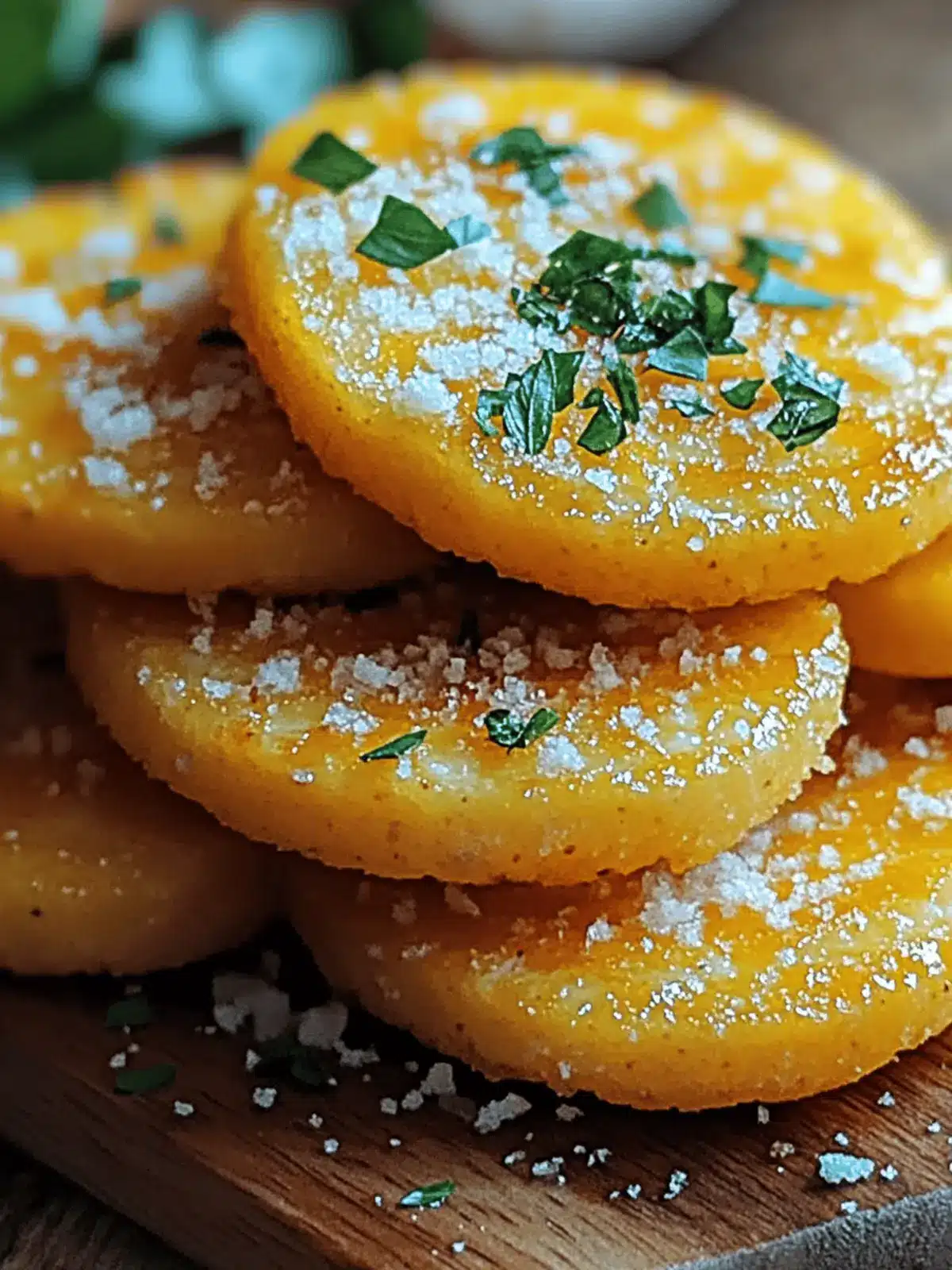 Crispy Parmesan Polenta Rounds