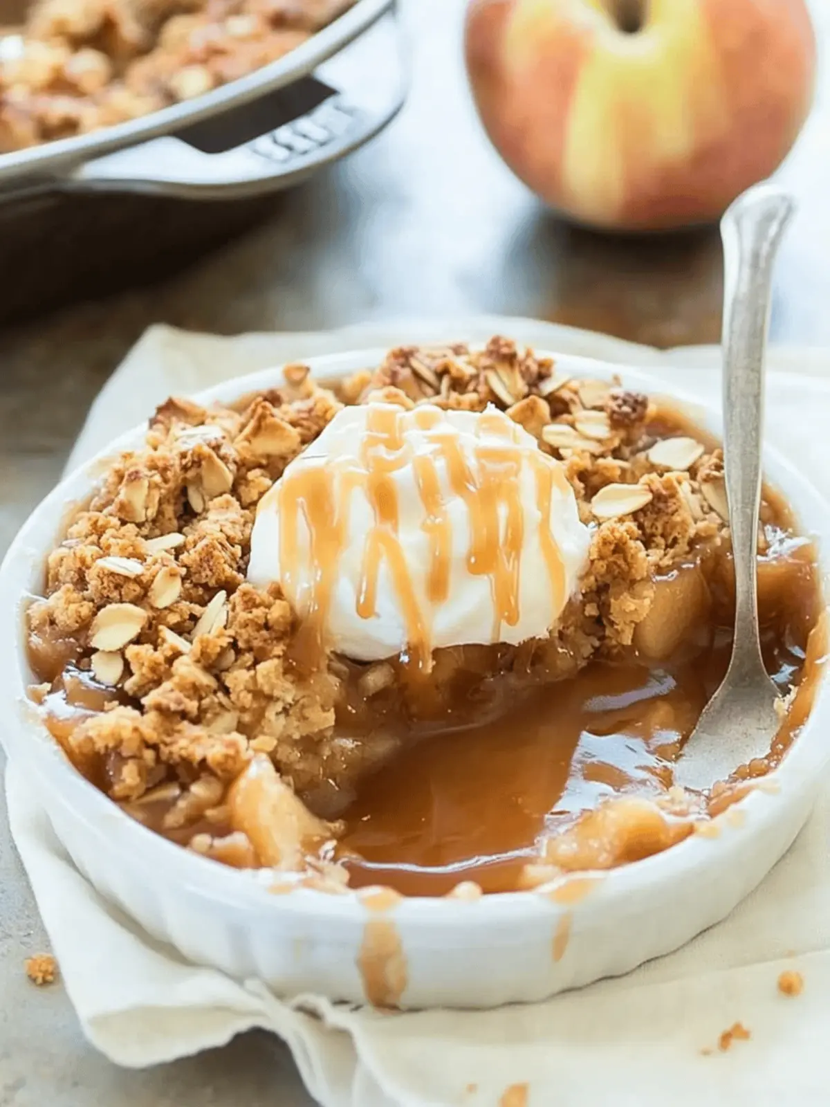 Caramel Apple Crisp
