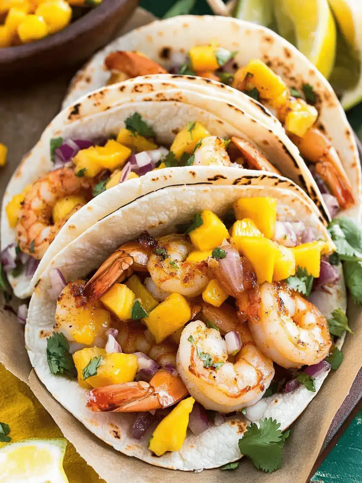 Shrimp Tacos with Mango Salsa
