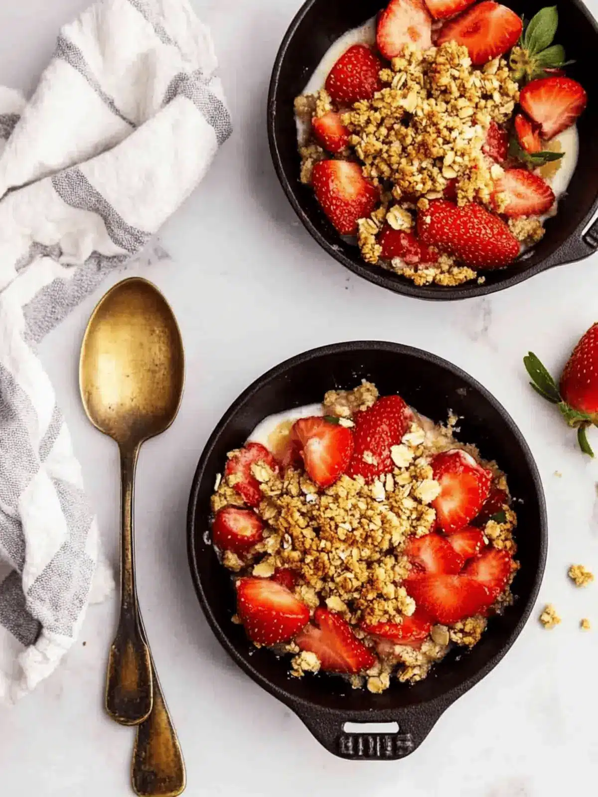 Summer Strawberry Crumble