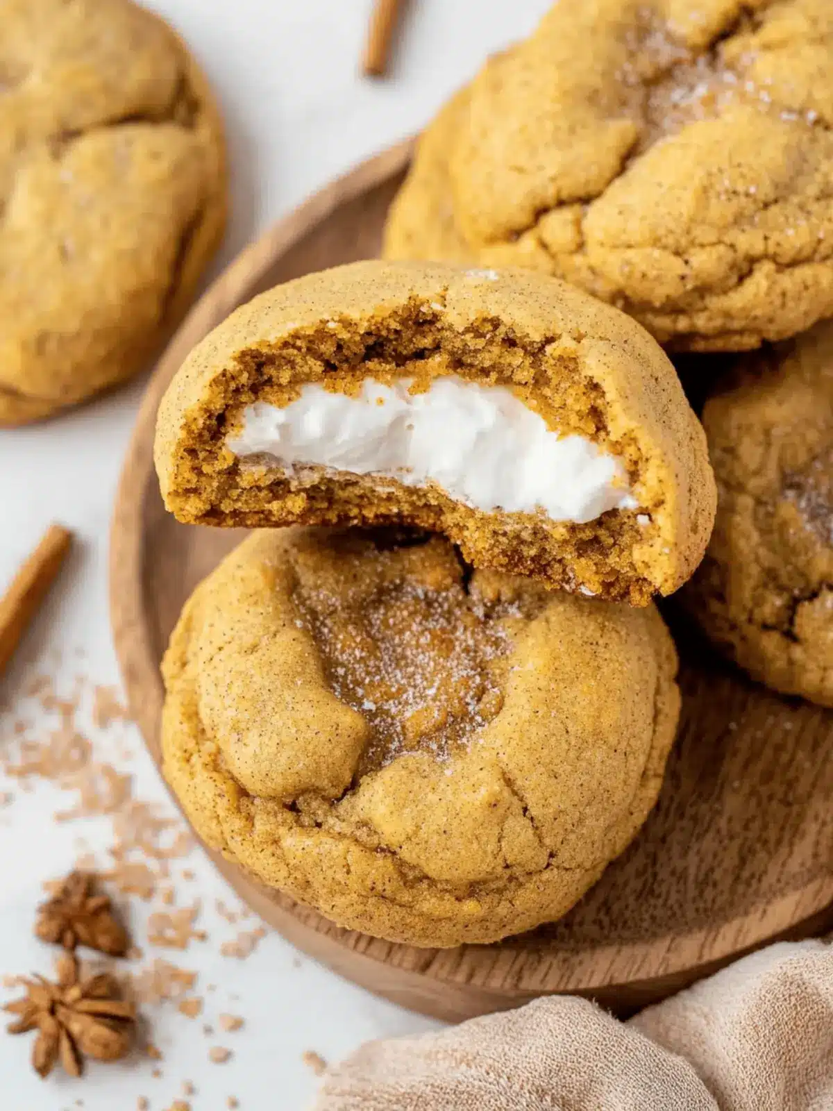 Chewy Pumpkin Cheesecake Cookies