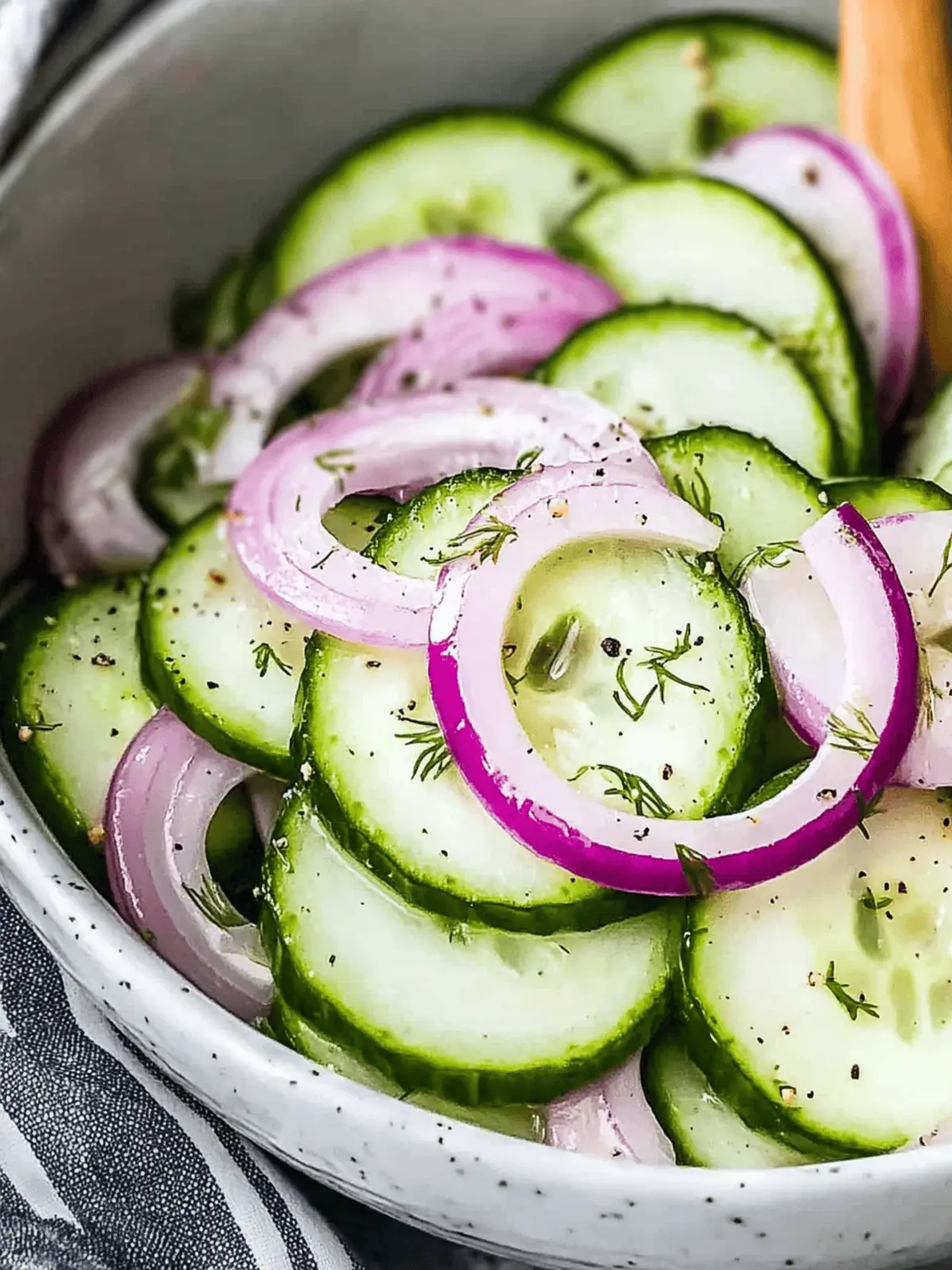 Classic Cucumber and Onion Salad