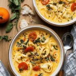Creamy Tuscan Tortellini Soup