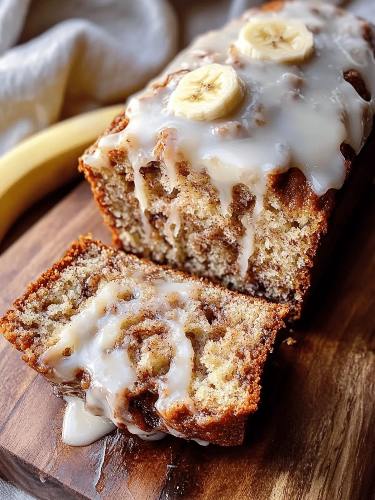 Cinnamon Roll Banana Bread