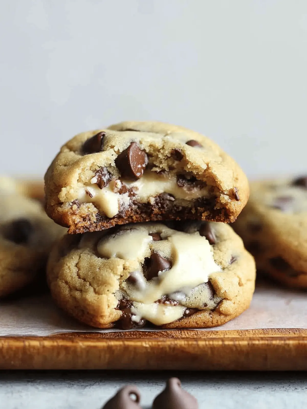 Cheesecake Stuffed Chocolate Chip Cookies