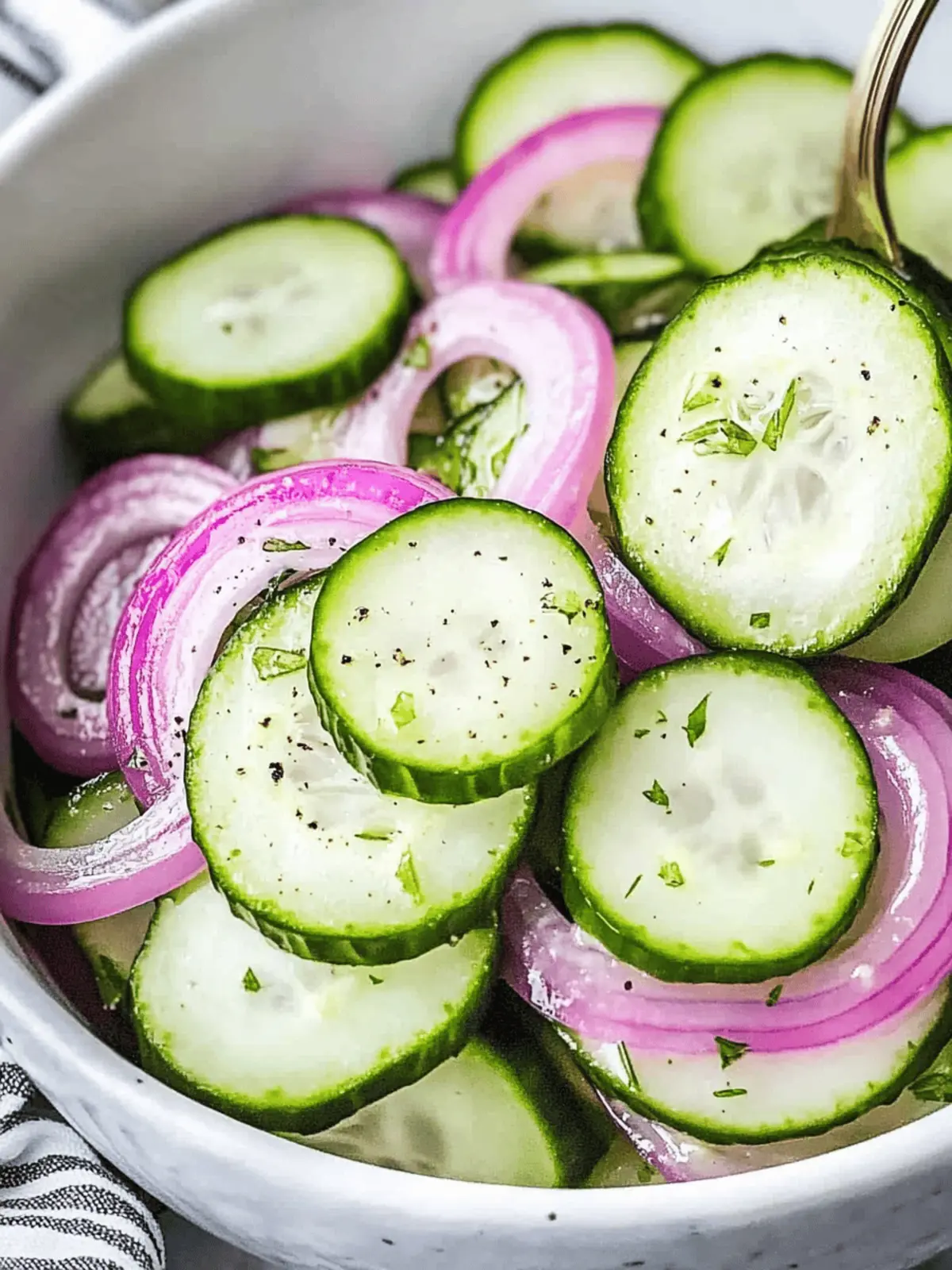 Classic Cucumber and Onion Salad
