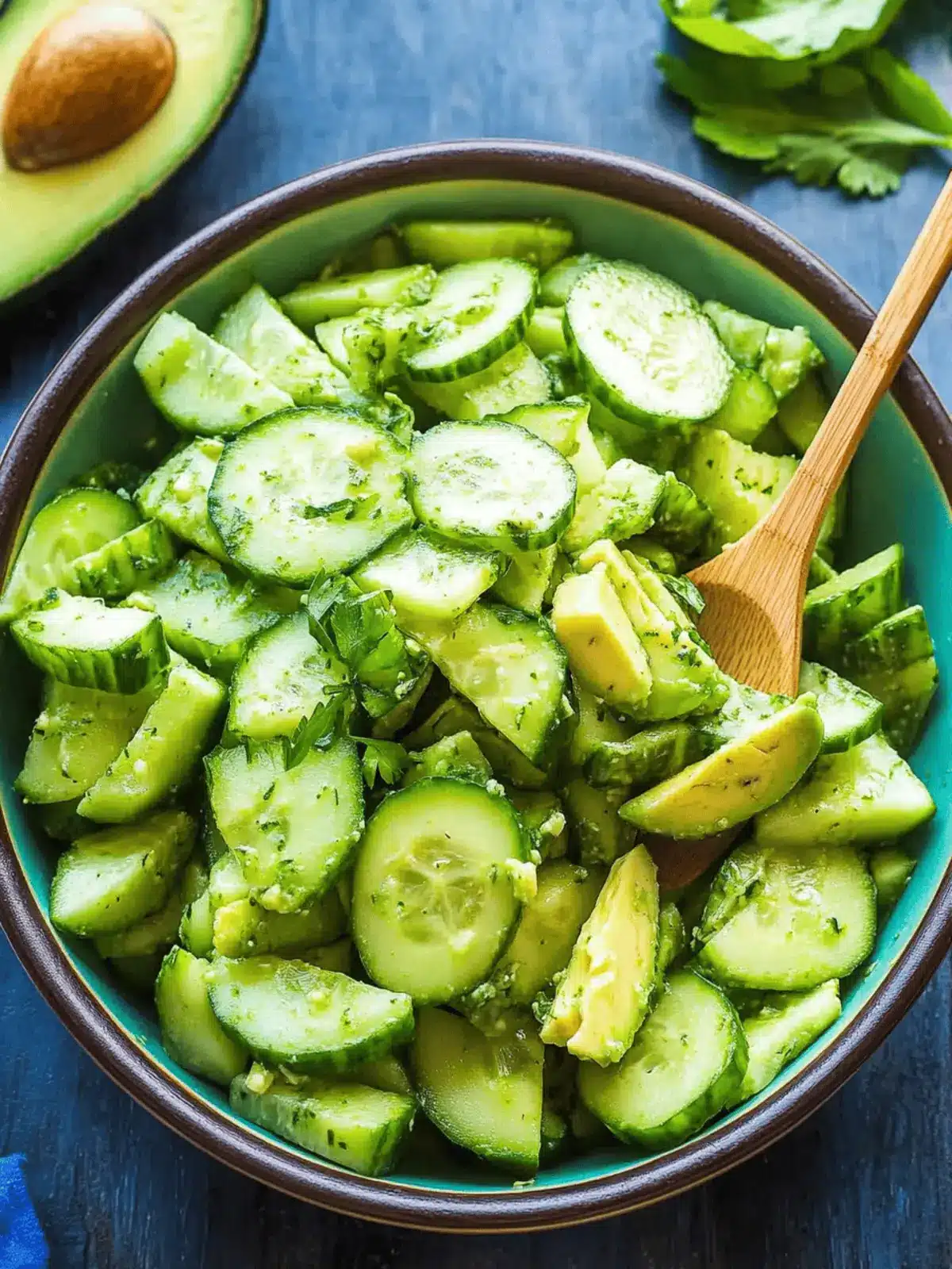 Cucumber and Avocado Salad