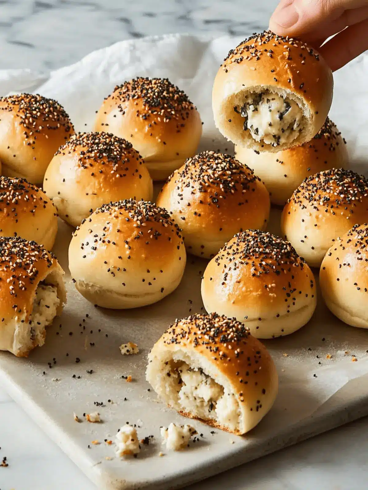 Stuffed Bagel Bites