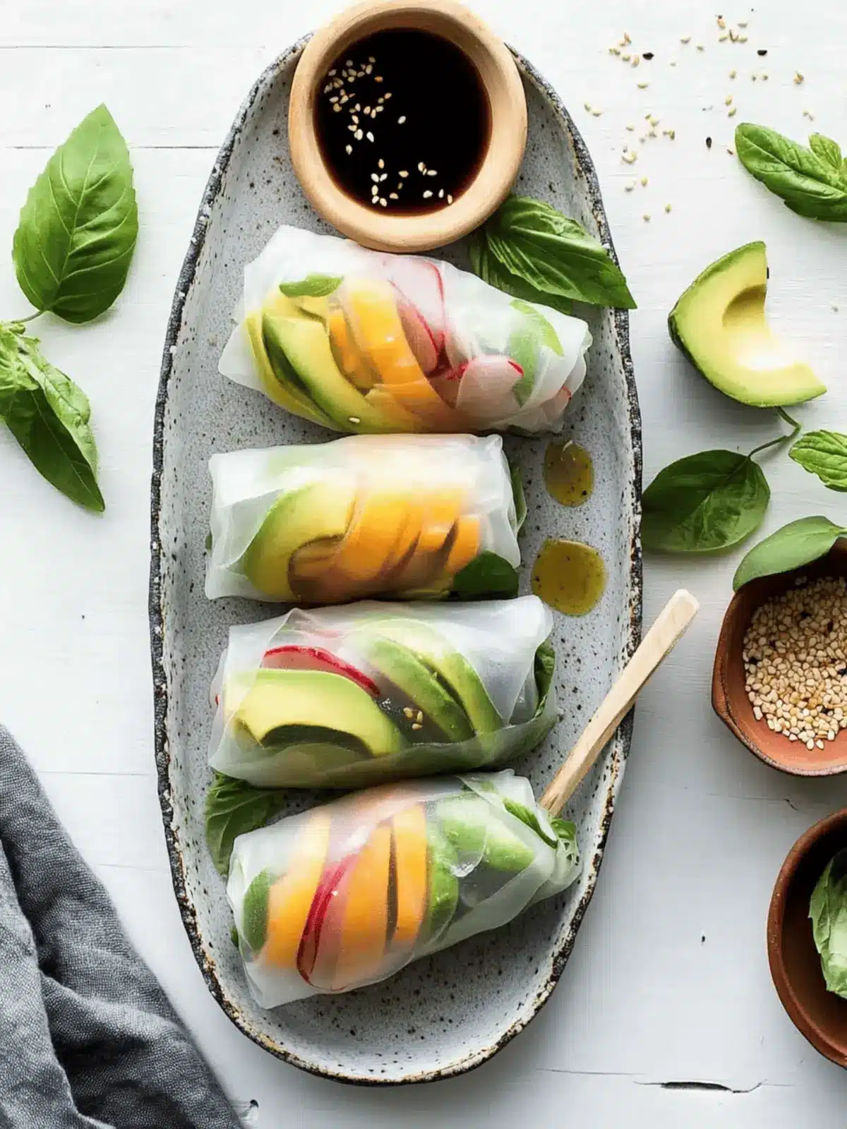 Avocado Summer Rolls