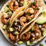 Blackened Cajun Shrimp Tacos with Avocado Salsa