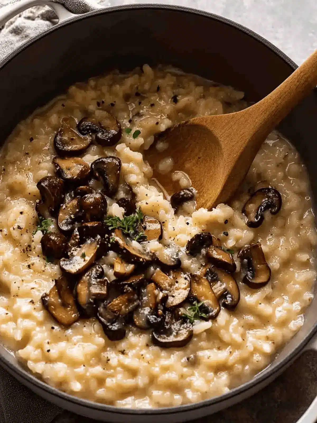 Creamy Mushroom Risotto