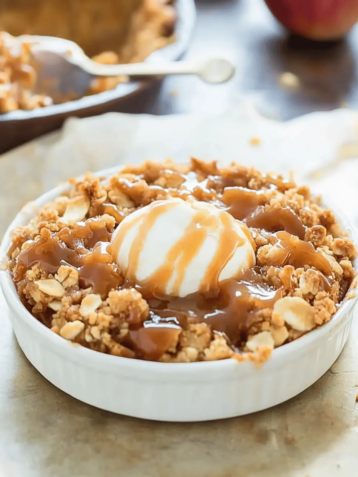 Caramel Apple Crisp