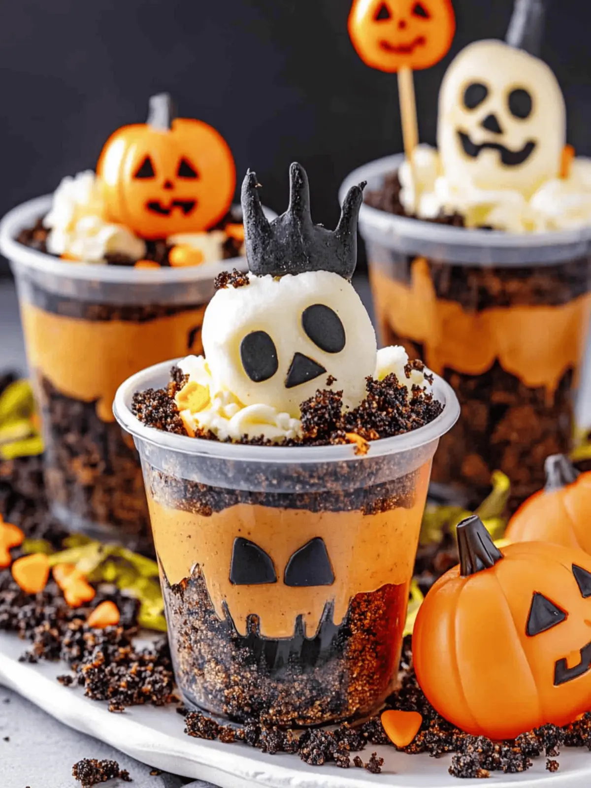 Delightful Halloween Dirt Cups for Spooky Family Fun 5 Halloween Dirt Cups