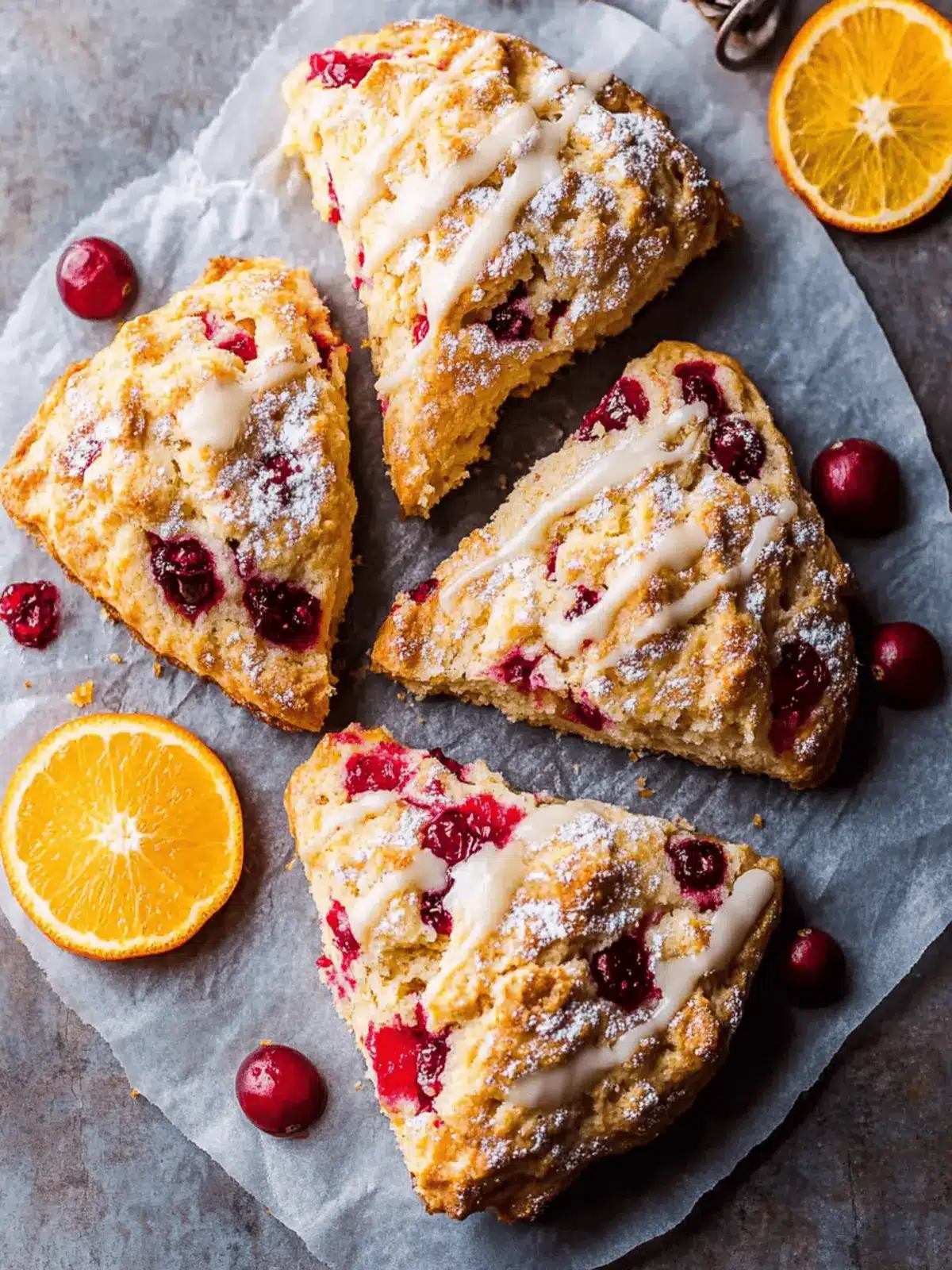 Cranberry Orange Scones