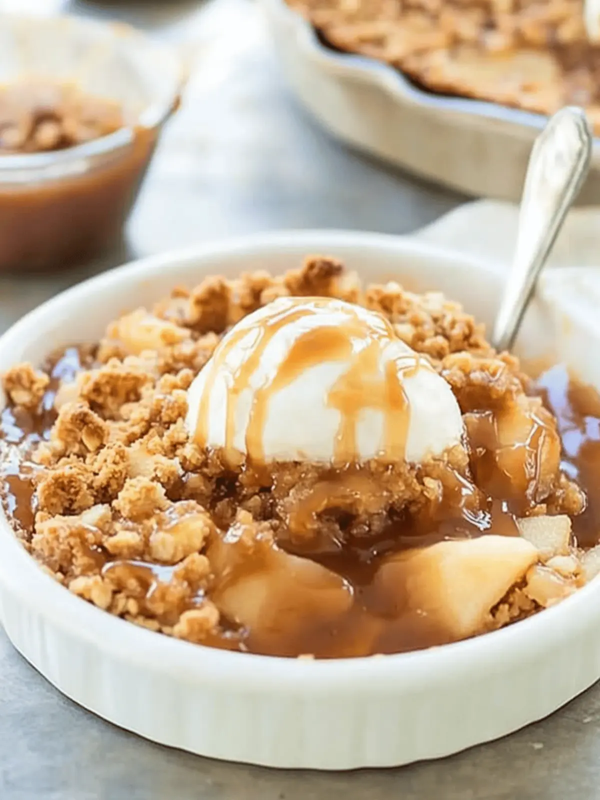 Caramel Apple Crisp