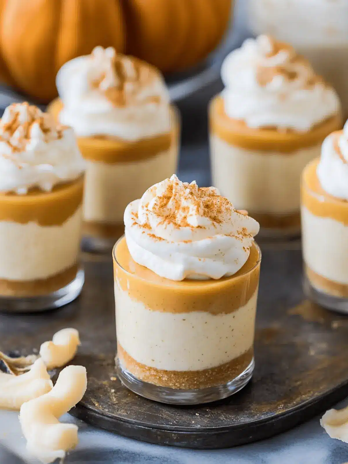 Mini Pumpkin Pie Cheesecakes
