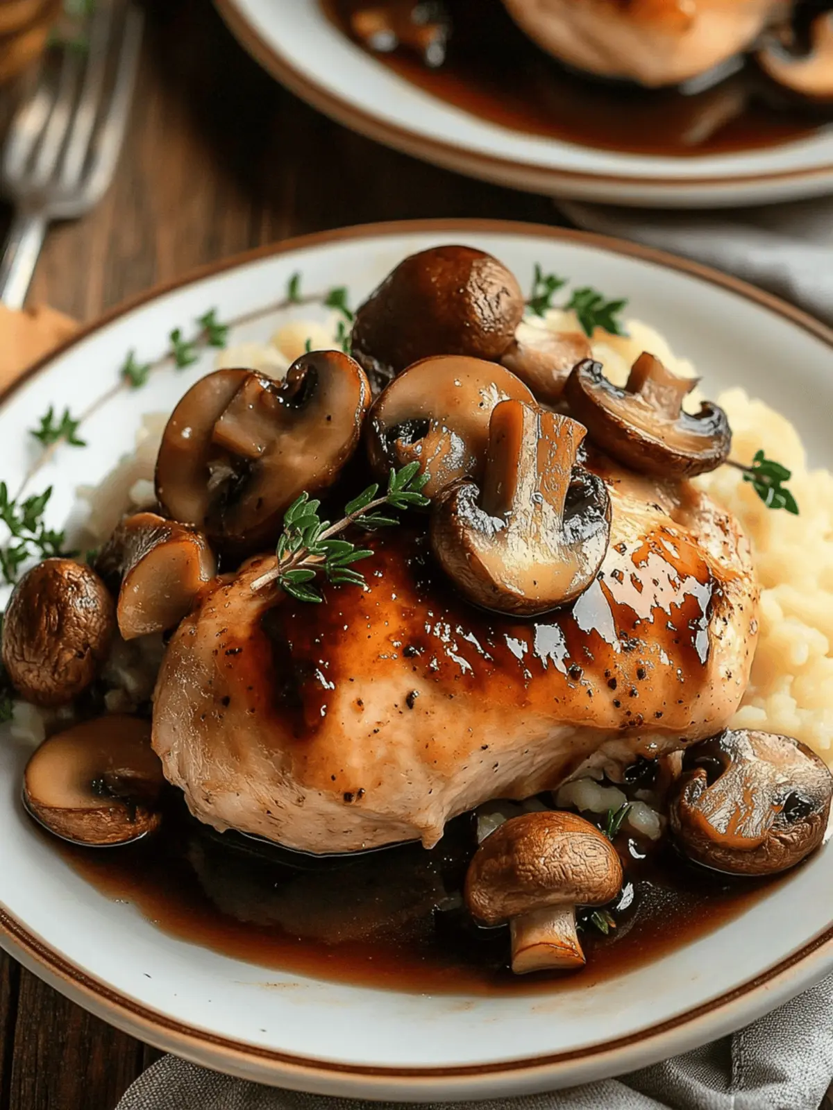 Crockpot Balsamic Chicken with Mushrooms