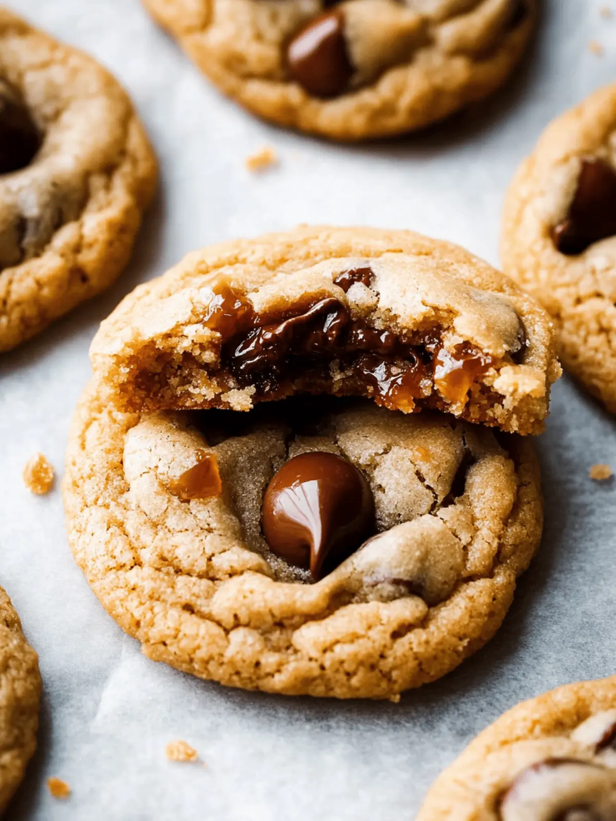 Salted Caramel Chocolate Chip Cookies
