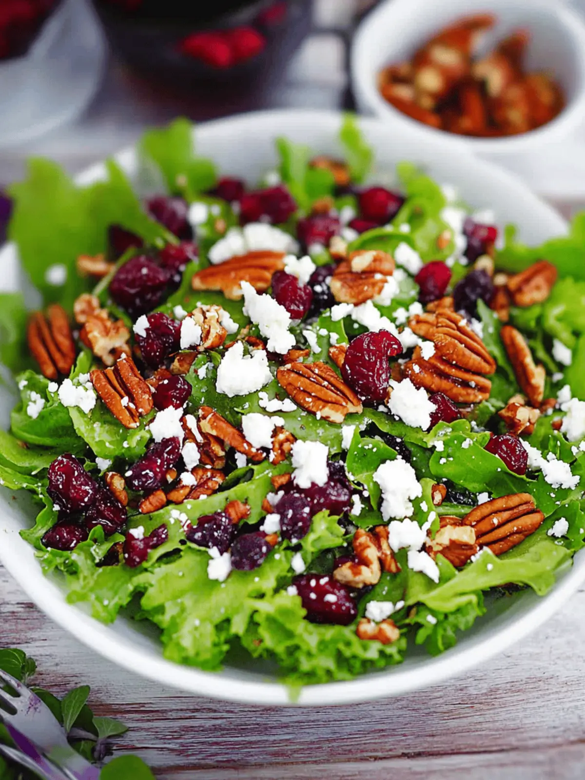 Cranberry, Goat Cheese, and Pecan Salad
