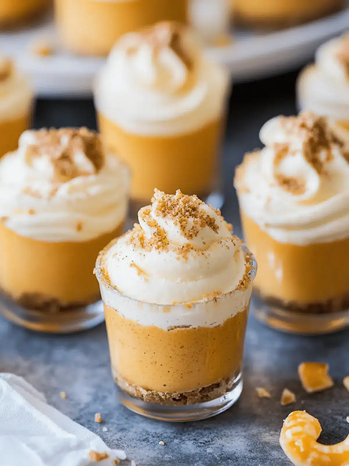 Mini Pumpkin Pie Cheesecakes