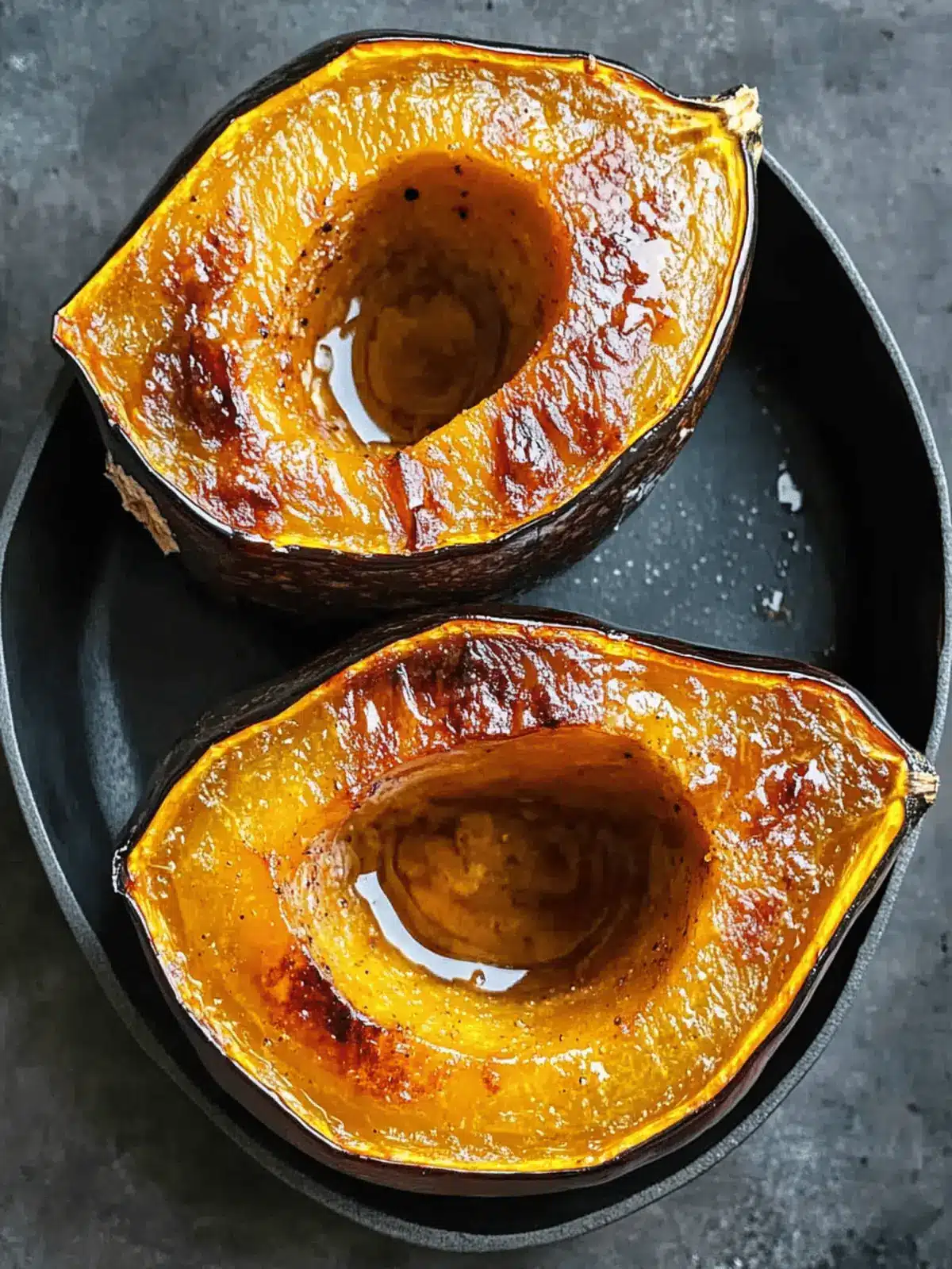 Roasted Acorn Squash with Brown Sugar